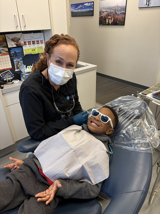 hoffman dental staff and child patient